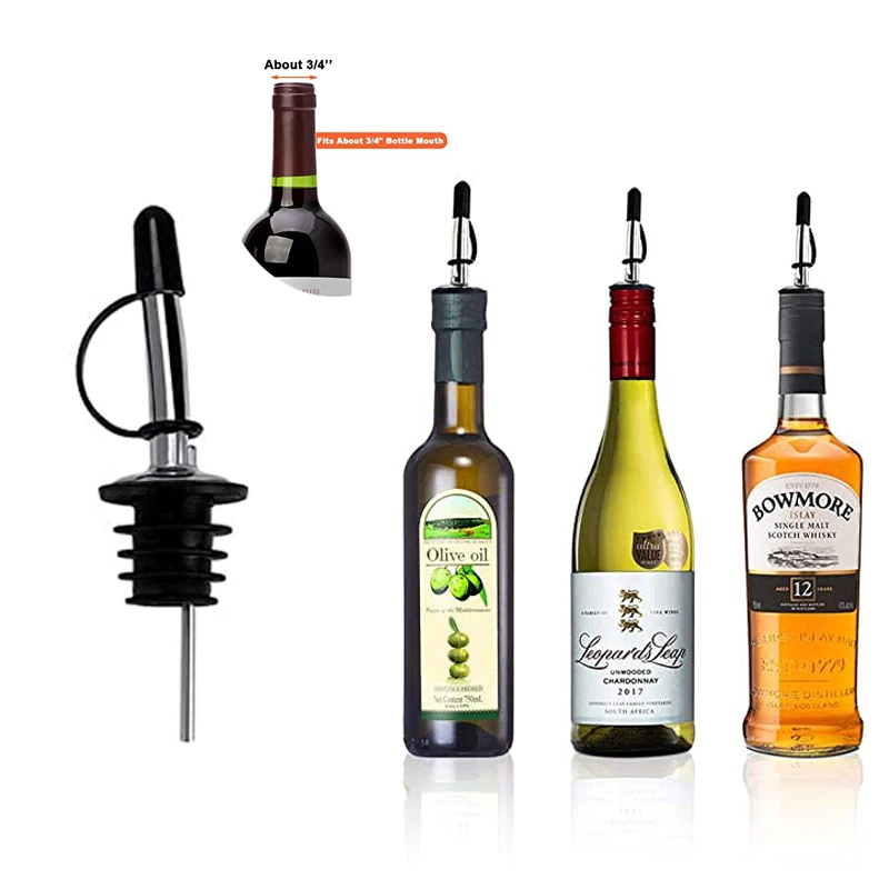 

Stainless Steel Wine Pourer Dispenser Bottle Stopper Liquor Bottle Pourers Oil Pourer Spout,Oliver Oil Bottle For Kitchen