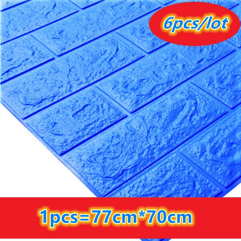 6 шт./лот DIY кирпичные наклейки для украшения дома на стену декор гостиной спальни