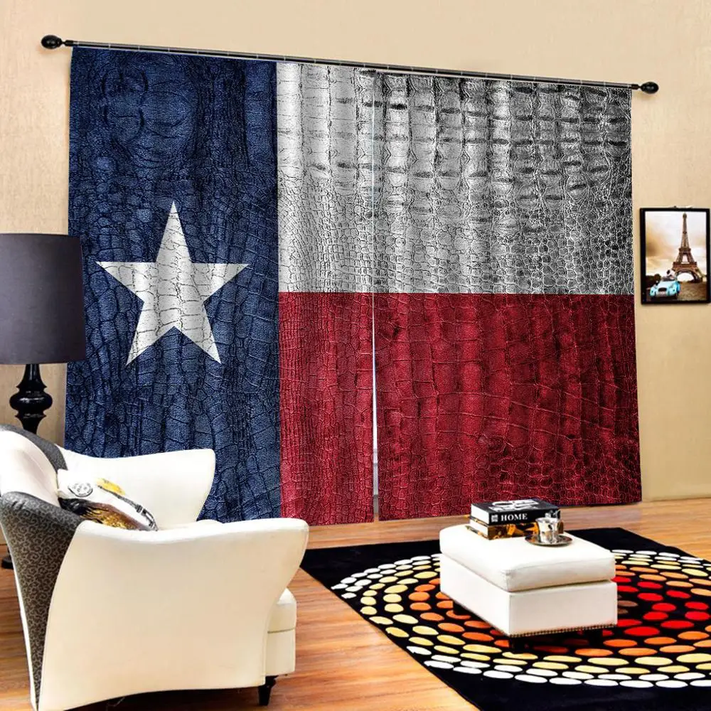 Занавески с изображением флага 3D оконные занавески принтом динозавра роскошные