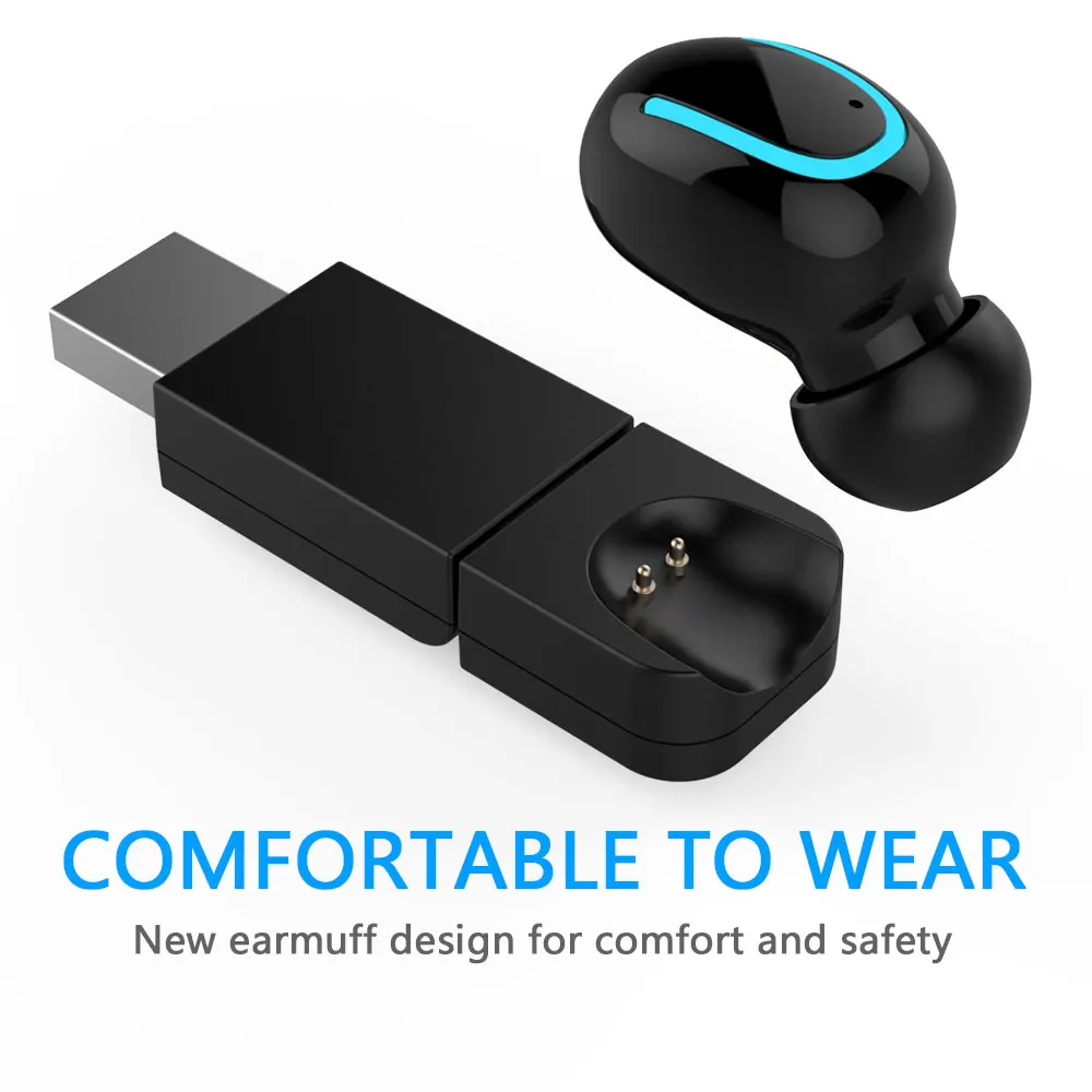 Bluetooth наушники Беспроводные спортивные с беспроводным USB зарядным устройством V4.1