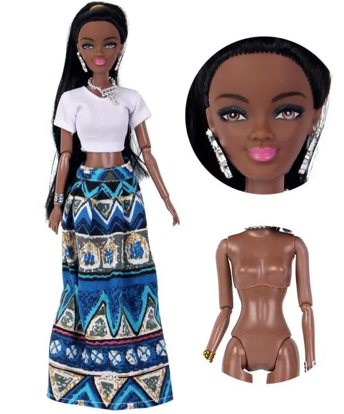 Милая Черная Женская подвижная африканская кукла черная из АБС-пластика хорошие