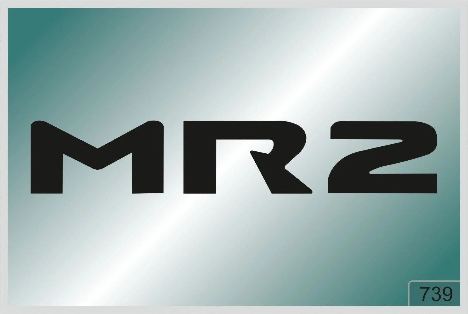 

Mr2 x2 pcs. stickers - HIGH QUALITY DECALS different colors 739