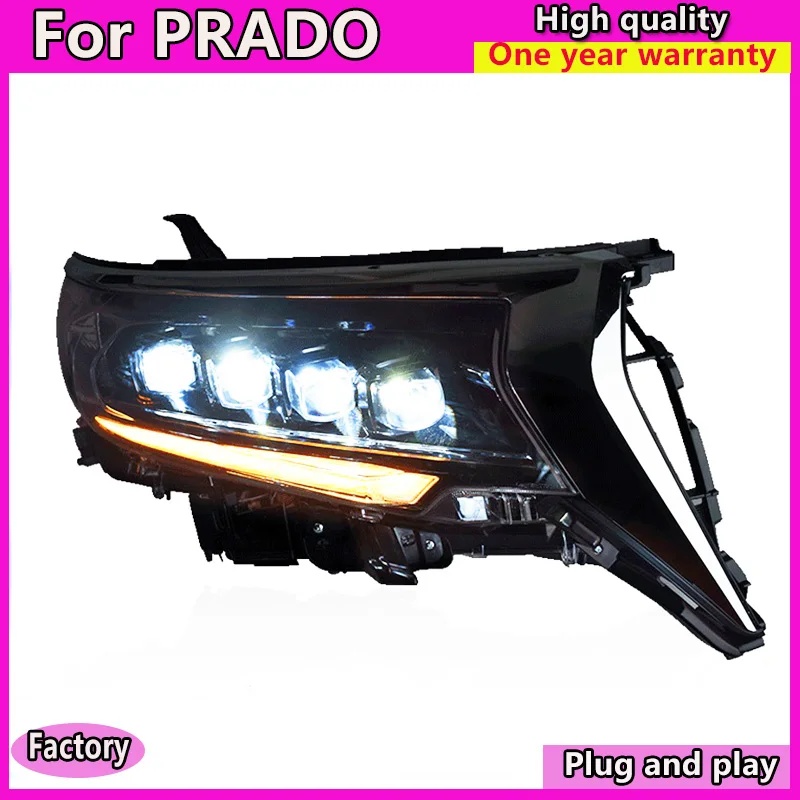 Автомобильный Стайлинг для передсветильник фар Prado передние фары s Toyota LC200 2018