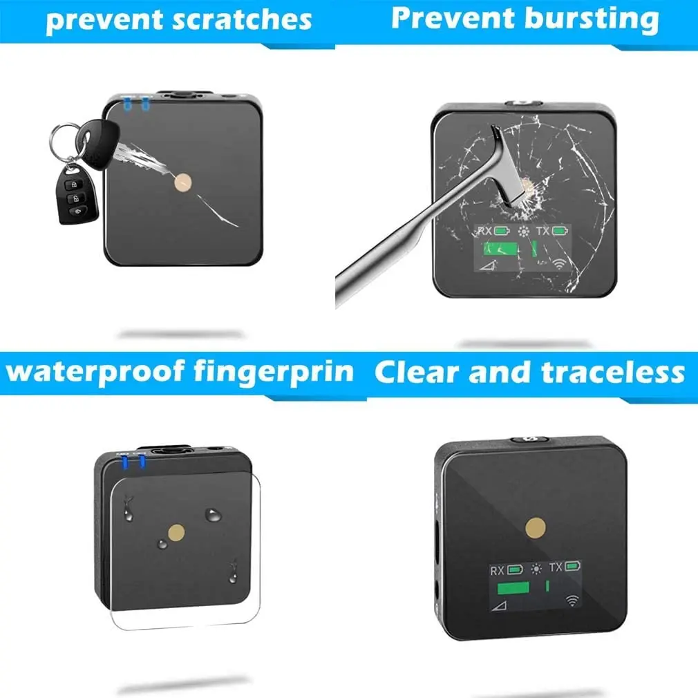 Защитное стекло Tempred для экрана совместимое с Rode wireless go lcd гибкая HD-пленка (2 шт.) |