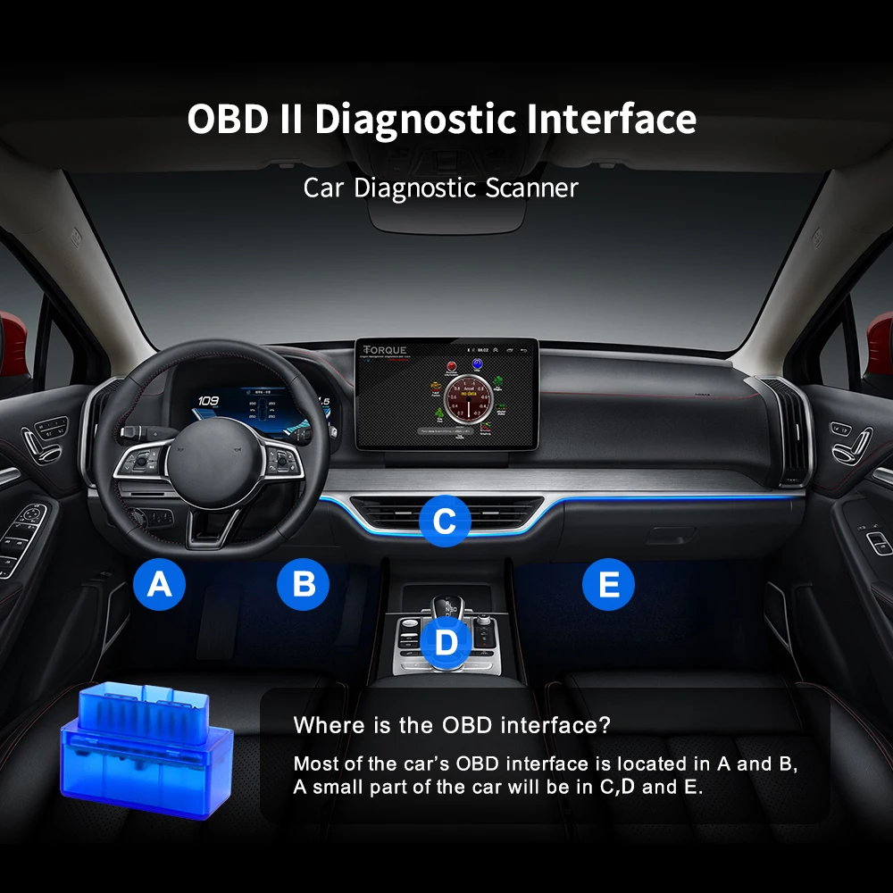 EKIY Mini ELM 327 V2.1 Bluetooth OBD 2 сканер для осмотра автомобиля Android автомобильный