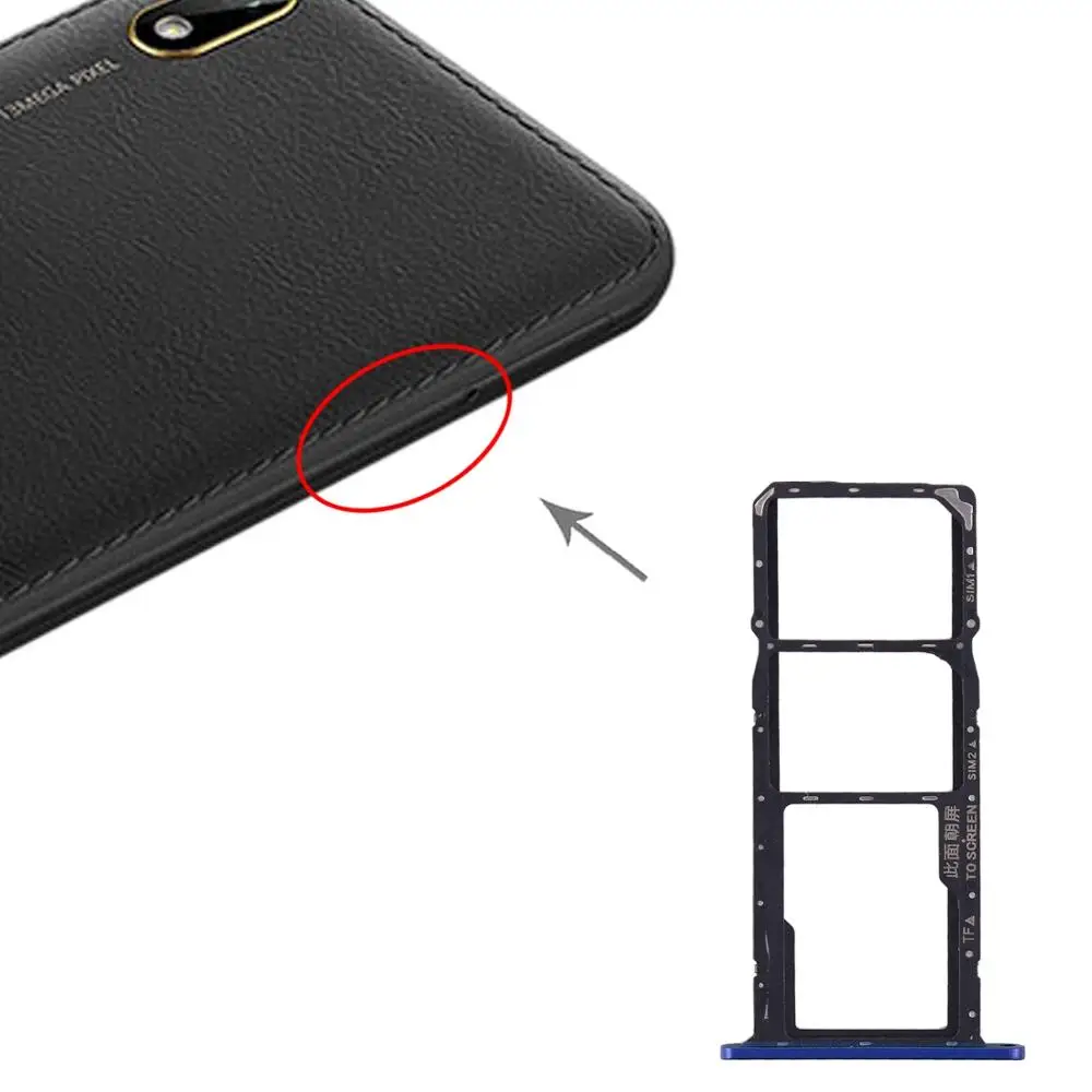 Лоток для SIM-карты + лоток карт Micro SD Huawei Y5 (2019) слот корзины сменная деталь