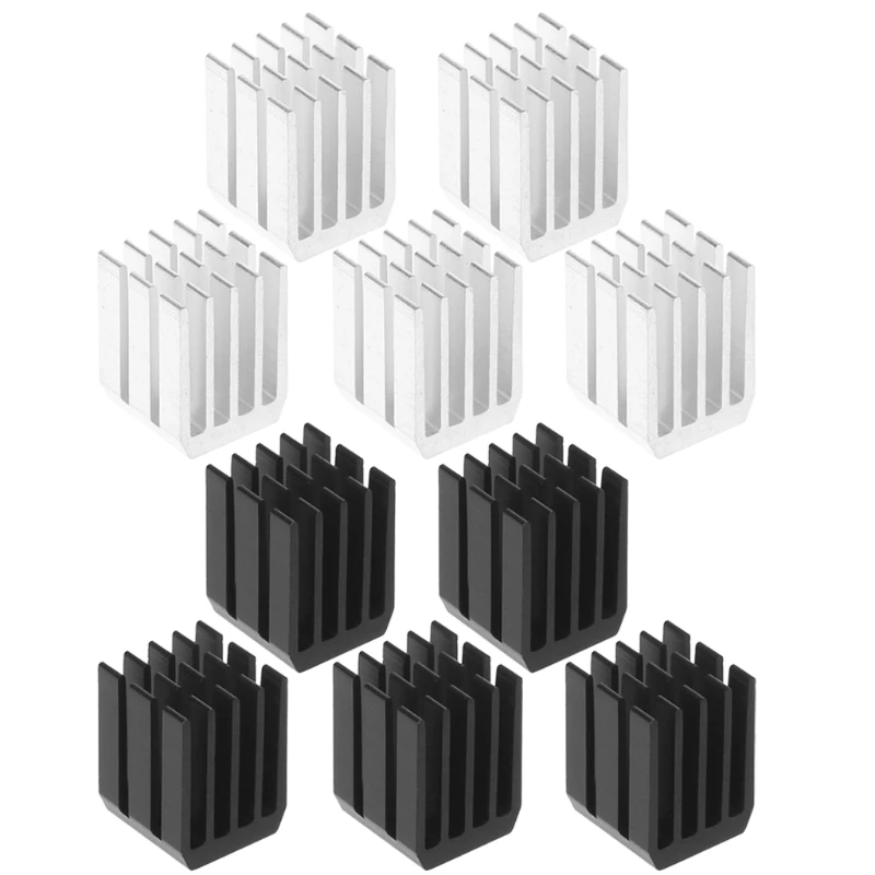

5Pcs/Set 9*9*12mm Aluminum Cooling Heat Sink Chip Radiator Heatsink Cooler