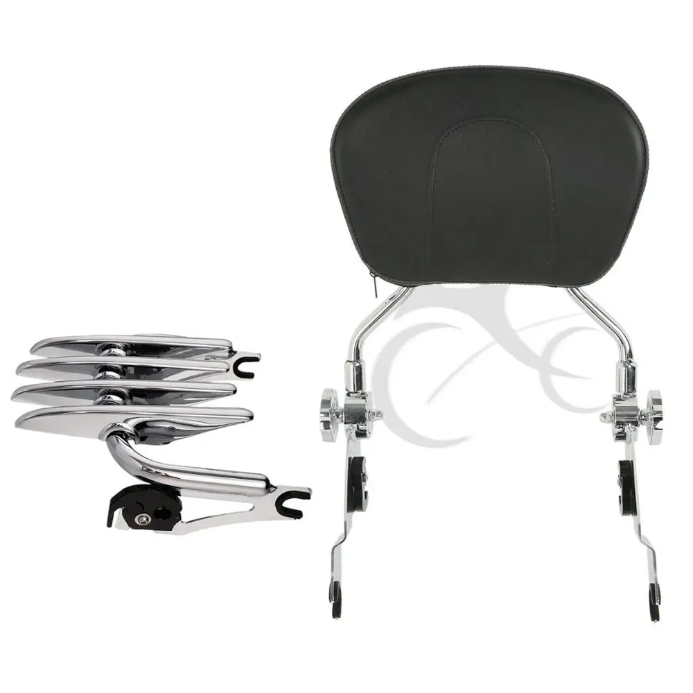 Багажная стойка для мотоцикла Sissy Bar + док Аппаратный комплект Harley Touring Street Electra Glide