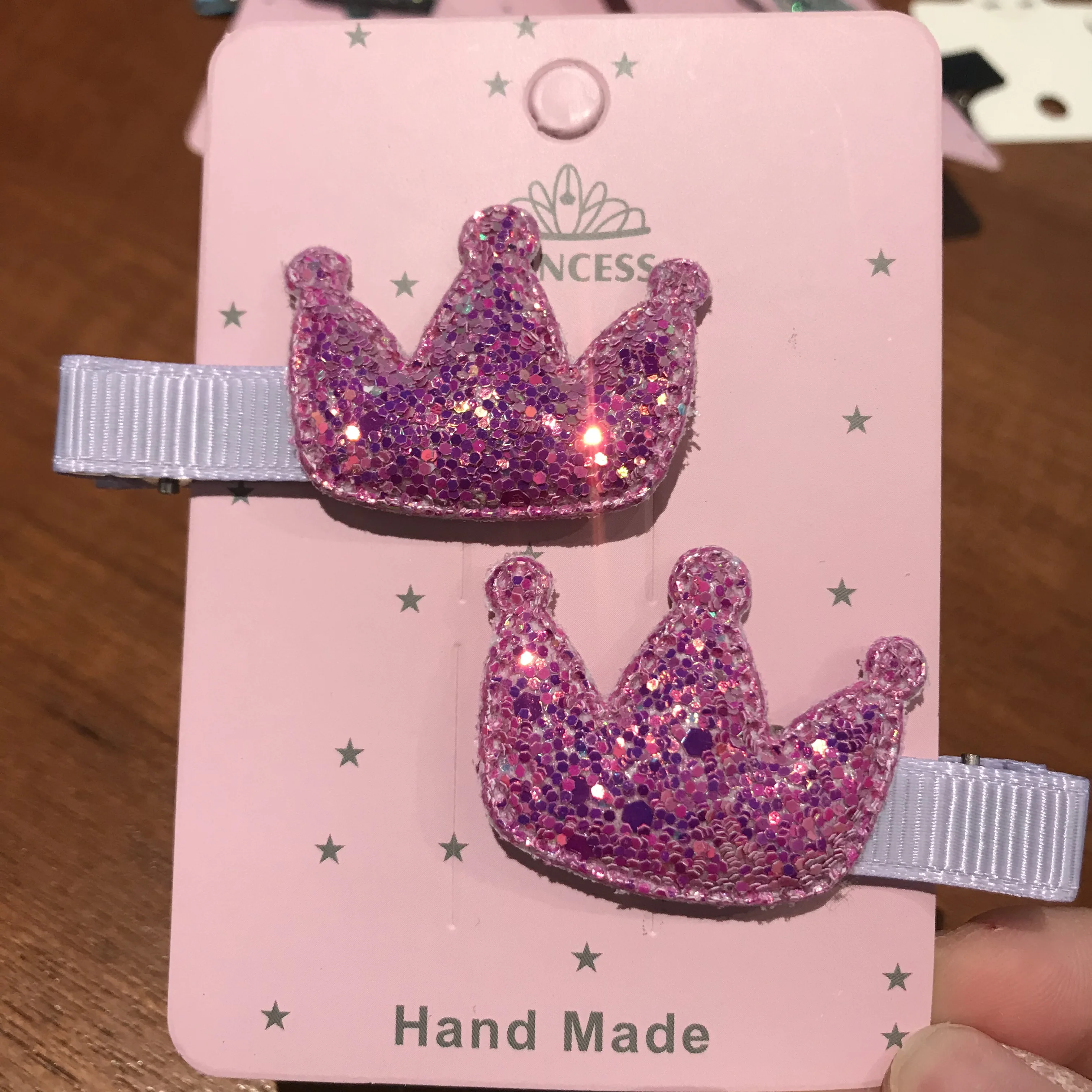 2 шт./компл. заколки для волос с блестками девочек аксессуары корона прекрасные