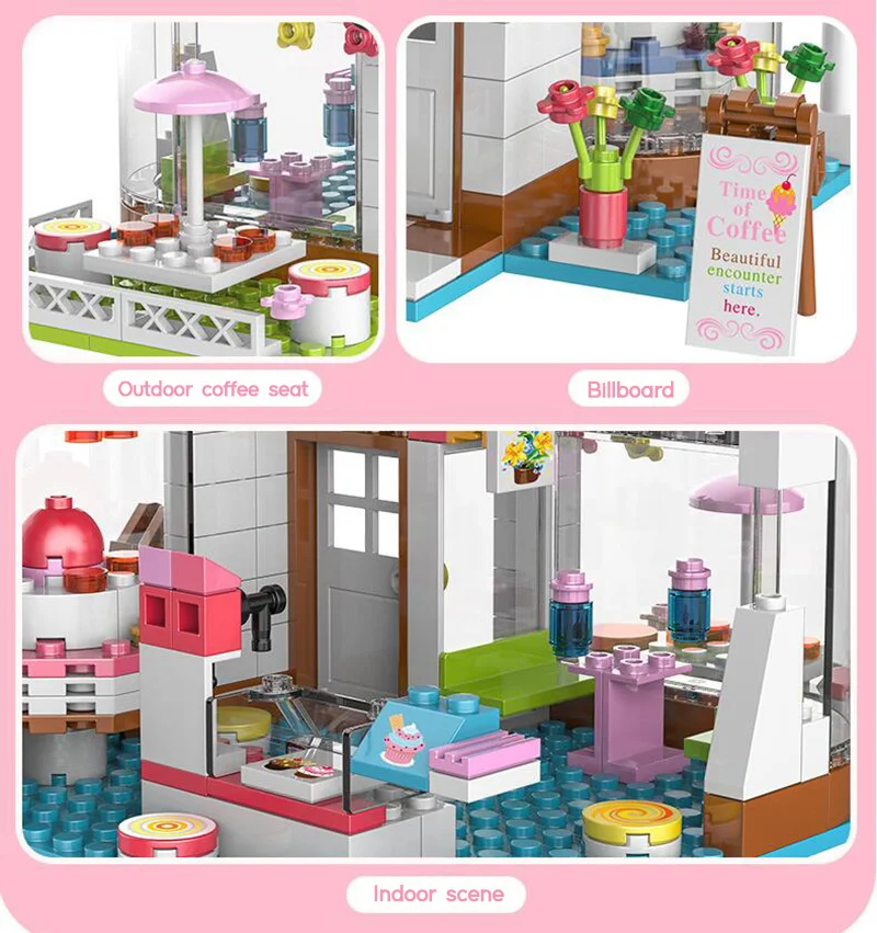 

New Secret Friends Tree House City Building Blocks Girls DIY Stacking Bricks Toys For Children Gift With Figures And Cars