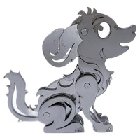 steel warcraft 3d metal puzzle dog diy jigsaw model gift and toys for adults children