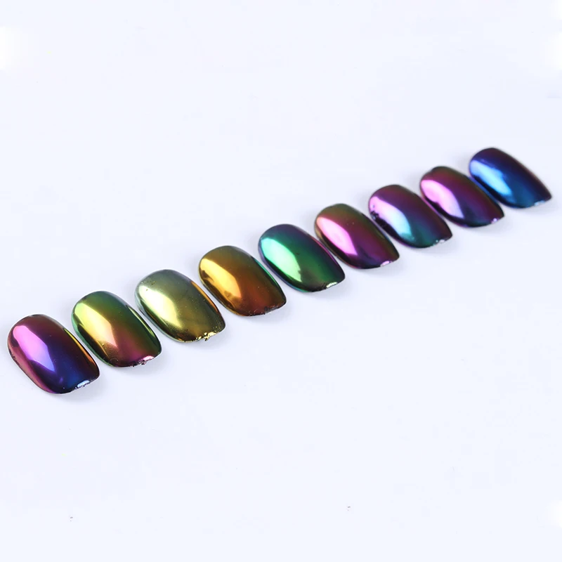1 Box Nail Glitter Powder Chameleon Colorful Laser Chrome Pigment Dust Art DIY Design Decoration | Красота и здоровье
