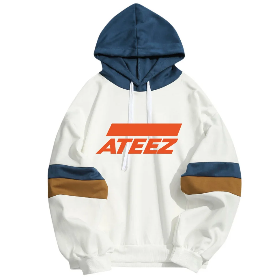 Kpop Cool ATEEZ дизайн мужские женские толстовки с капюшоном толстовка унисекс уличная
