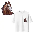 Термопереводные нашивки с котом, лошадью, птицей, для полос, нашивка для одежды, A-уровень, моющаяся аппликация для утюга, наклейка для одежды своими руками