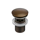 Bagnolux Бронзовый латунный Слив для ванной комнаты, круговая всплывающая коррозионная устойчивость, без перелива, раковина, Слив отходов