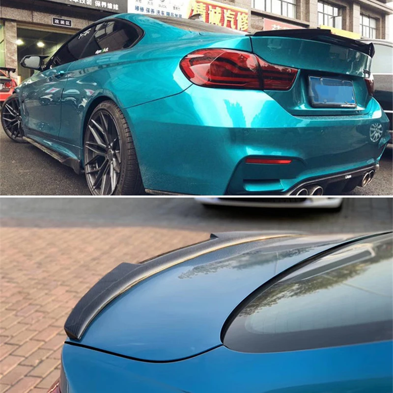 

Для BMW 4 серии coupe F32 спойлер 2013-2019 года 2-дверное заднее крыло M4 Стиль Искусственные аксессуары из настоящего углеродного волокна