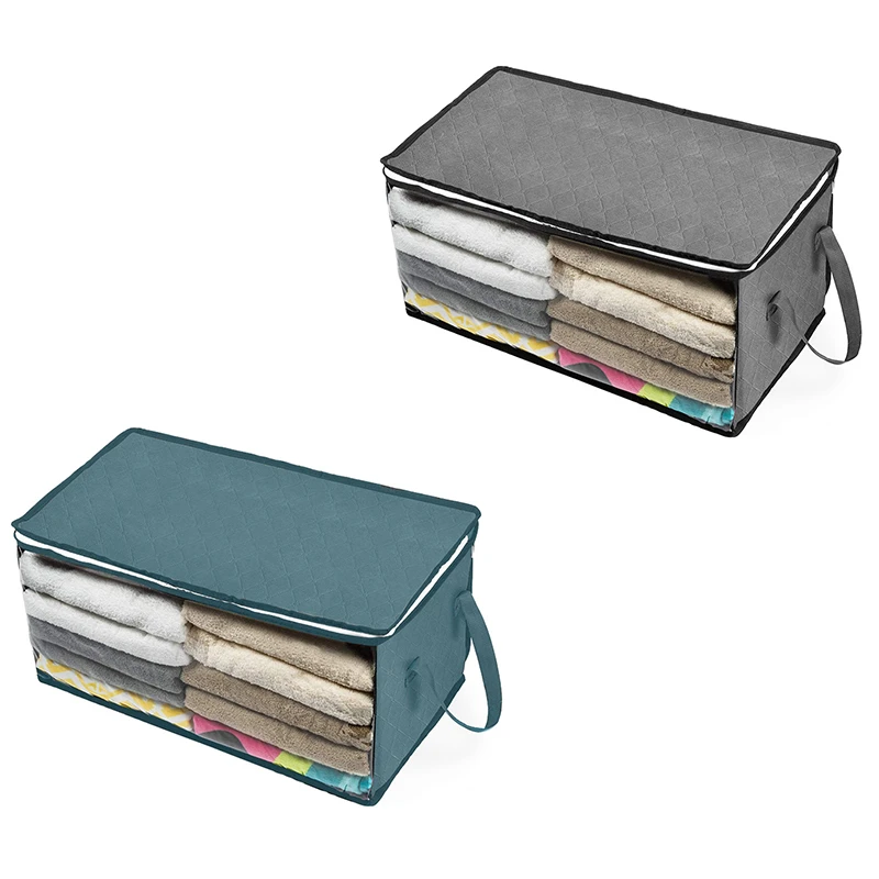 

Non-Woven Family Save Space Luggage Organizer Bed Under Dust-Proof Storage Box Clothes Container Quilt Blanket Finishing Bag