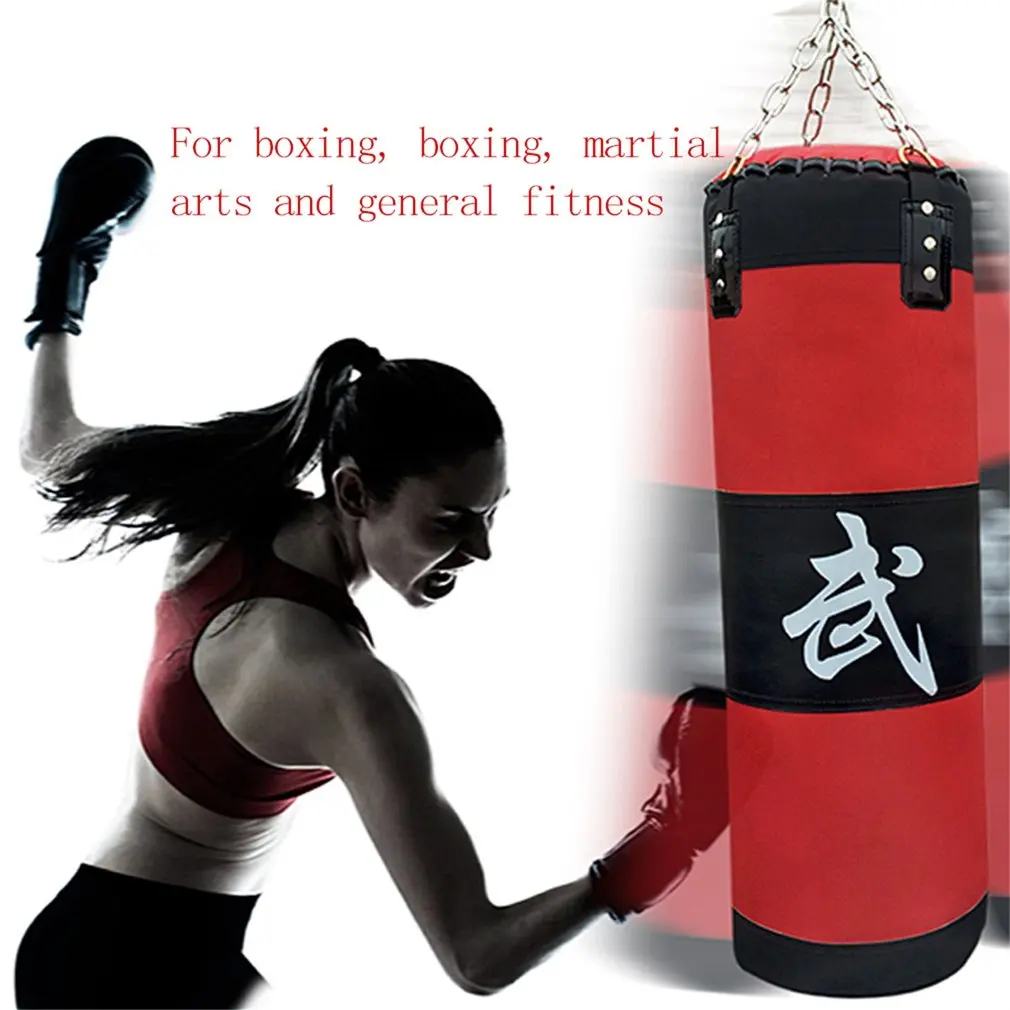 

70cm Sandbag Hook Hanging Kick Fight Bag EMPTY Training Fitness MMA Boxing Bag sand Punch Punching Bag Sandbag Sand Bags Gym