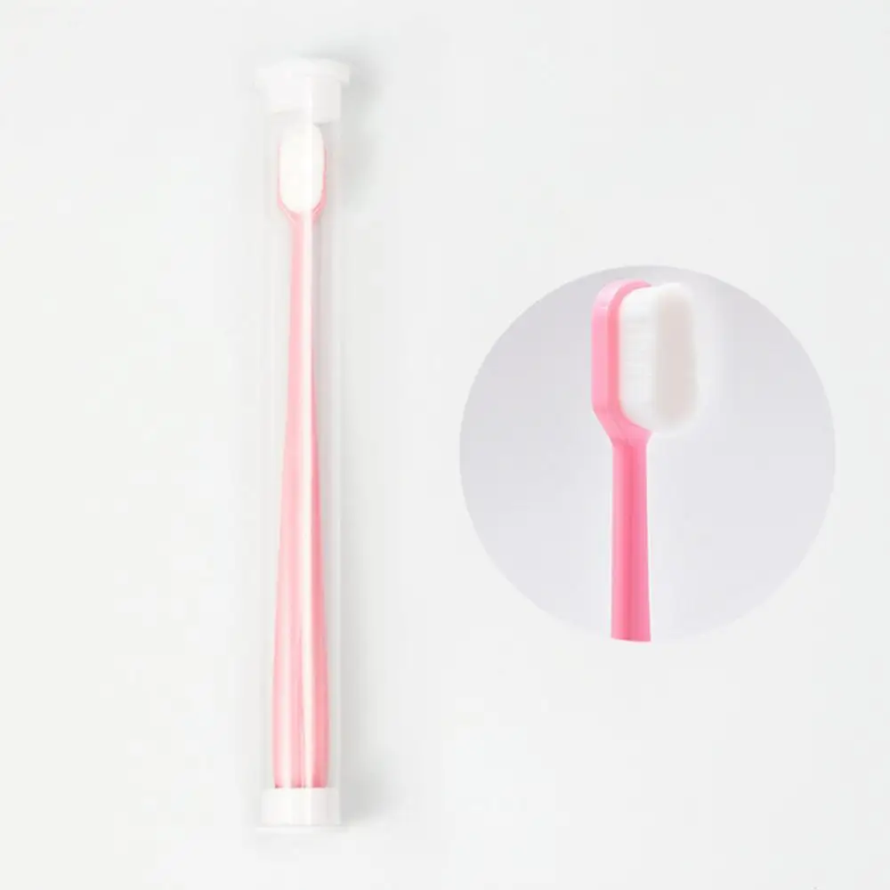 

Kids Wave/Flat Tips Soft Bristles Teeth Cleaning Toothbrush with Storage Tube