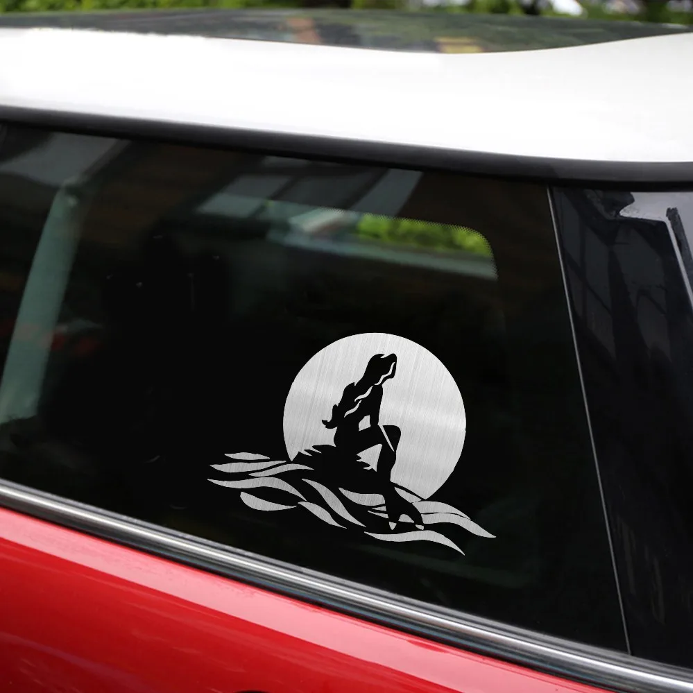 Наклейки и наклейки на автомобильный бампер Русалка под луной Стайлинг