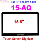 Сенсорный экран 15,6 дюйма для HP Spectre x360 15 AQ 15-AQ, дигитайзер, сенсор, внешняя стеклянная панель, Замена объектива для HP 15-AQ Touch