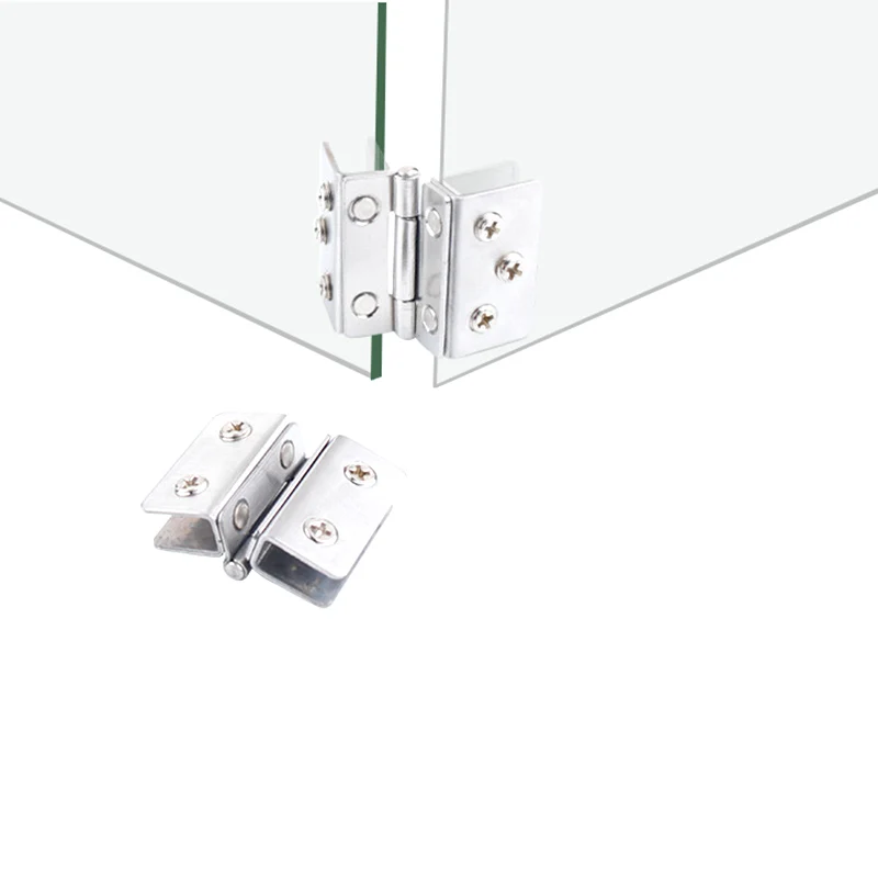 Двусторонний зажим 90 180 градусов простой в установке стеклянный Цинковый