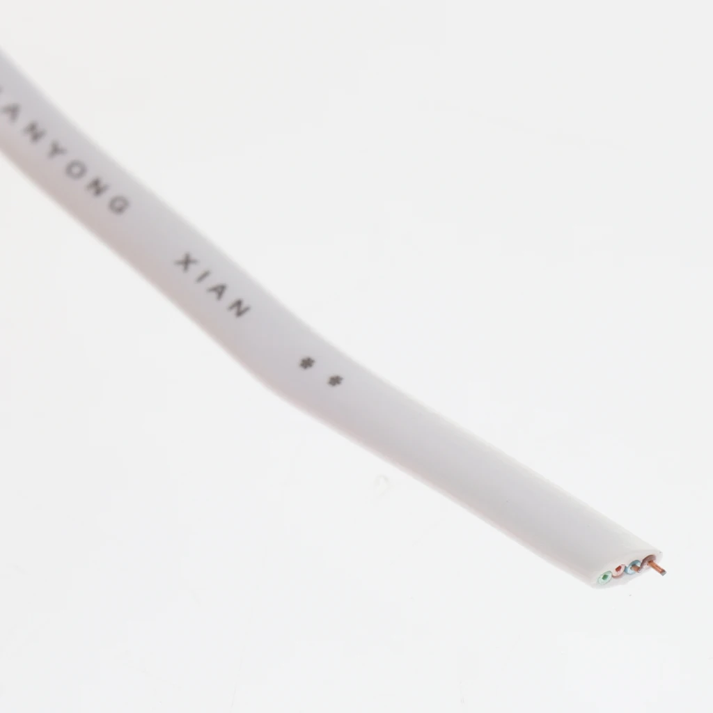 

RJ11 White Telephone Extension Cord Cable Line Wire 100meter