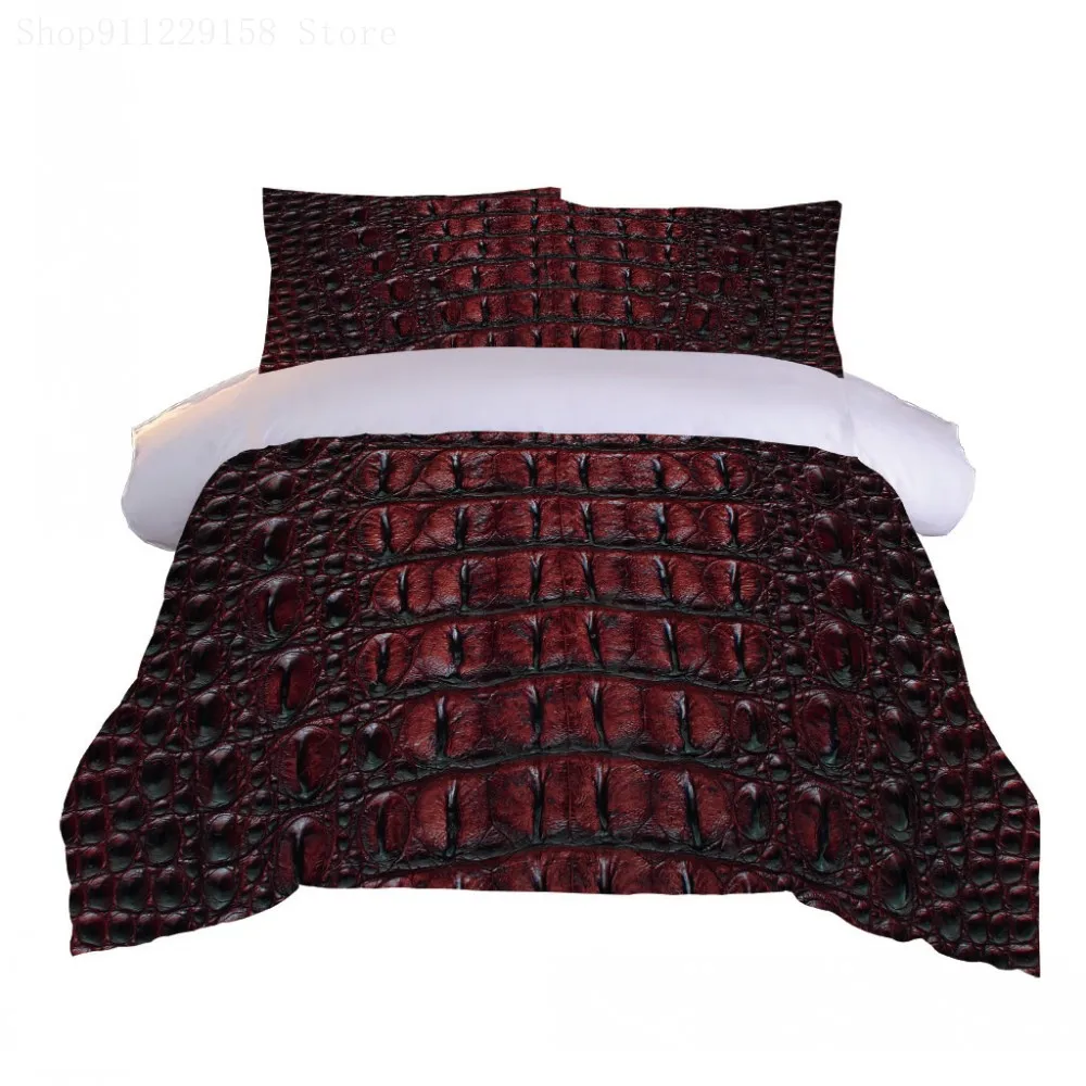

Designer Queen Bedding Cotton Duvet Cover 3D Bedding Set Red and black Duvet Cover Retro Style Bedding