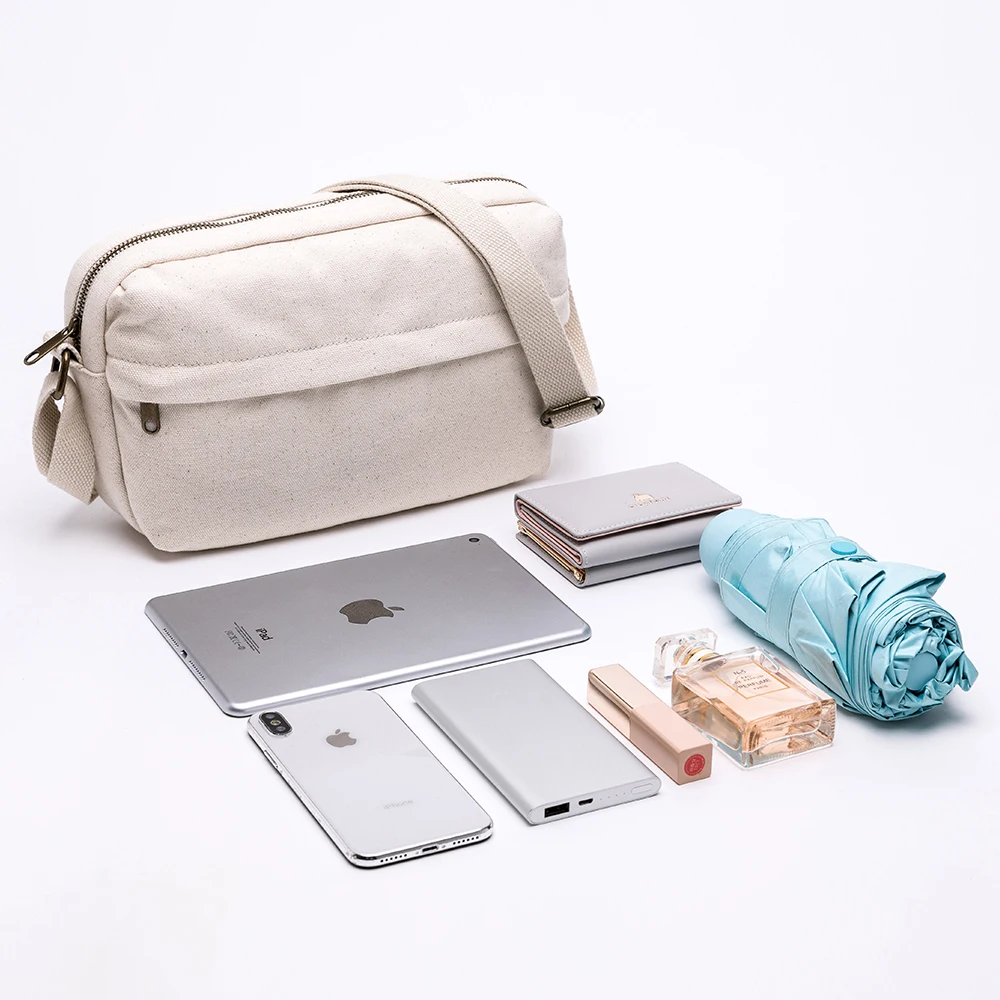 Холщовая нишевая сумка женская для камеры дикая сумка-мессенджер вместительная