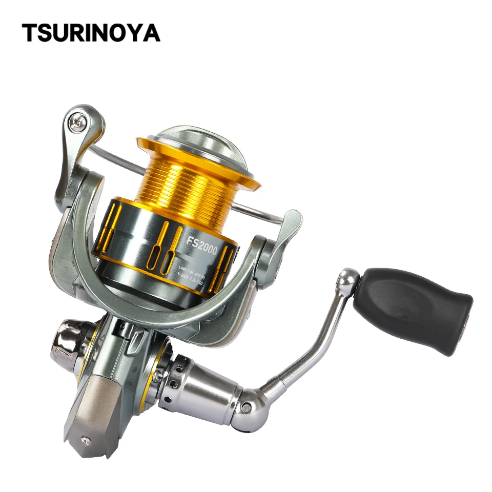 Катушка спиннинга TSURINOYA FS 2000 3000 катушка с металлической катушкой максимальная