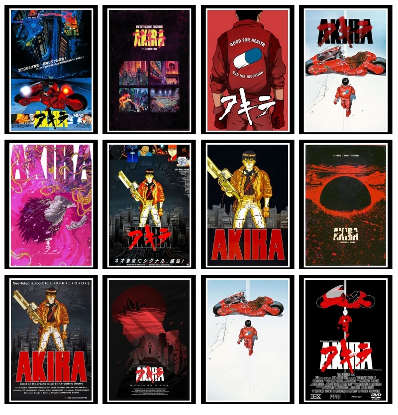 

Perfect JL Akira Classic Japan Anime Movie Art Painting Poster Wall Home Decor
