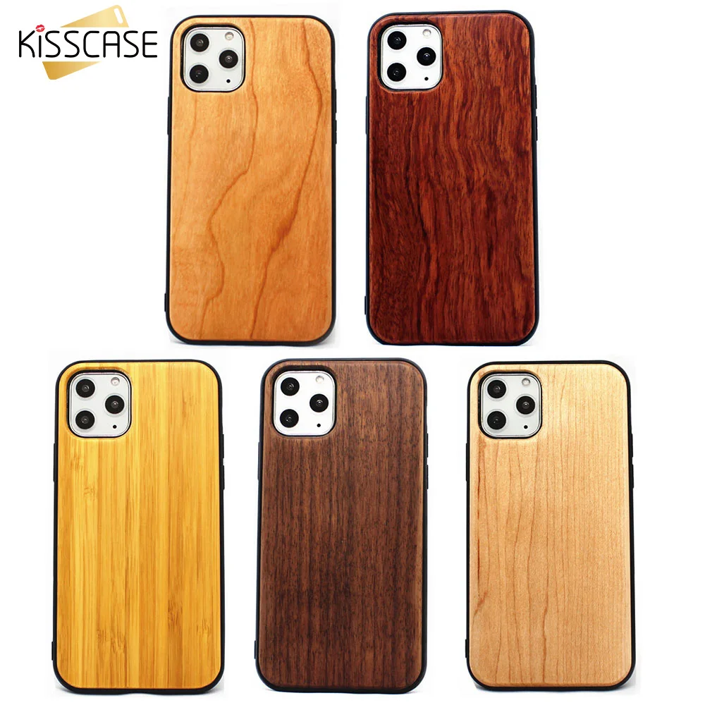 Чехол KISS из мягкого ТПУ дерева для iPhone 11 PRO Max чехол 7 8 6 6s Plus XR X XS Деревянный s
