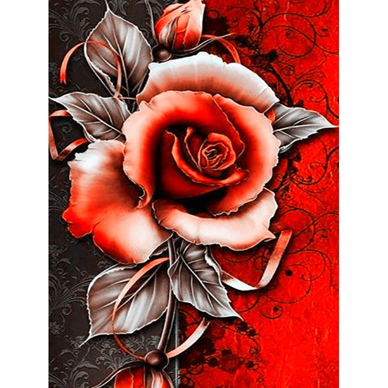 

Diy Full Round Drill 5D Diamond Painting Cross Stitch Diamond Embroidery "peony Rose flower landscape" Home Decor Gift Art wall