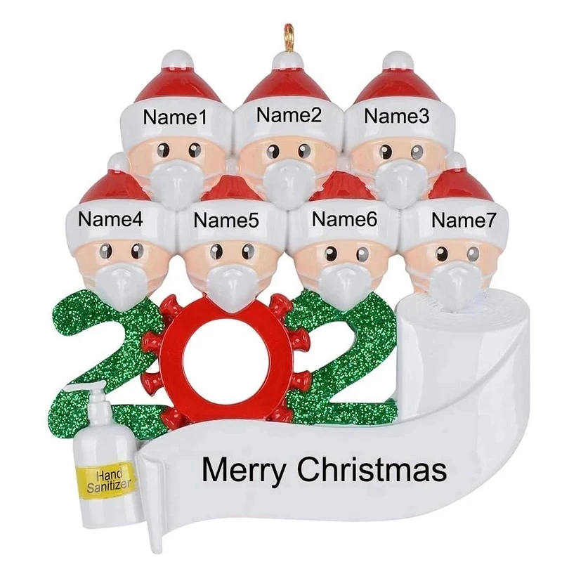 DUOYING Мода веселая Рождественская елка персонализированные выжившие семья висит