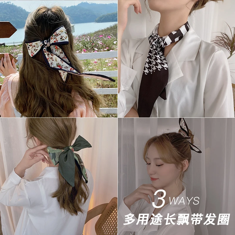 Женская повязка на голову в стиле мори французская лента с бантом аксессуар для