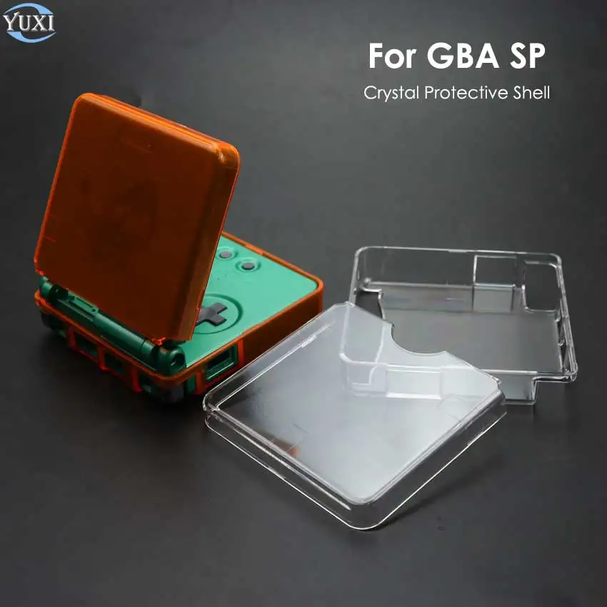 Прозрачный Кристальный чехол YuXi жесткий защитный для Gameboy Advance SP консоли GBA |