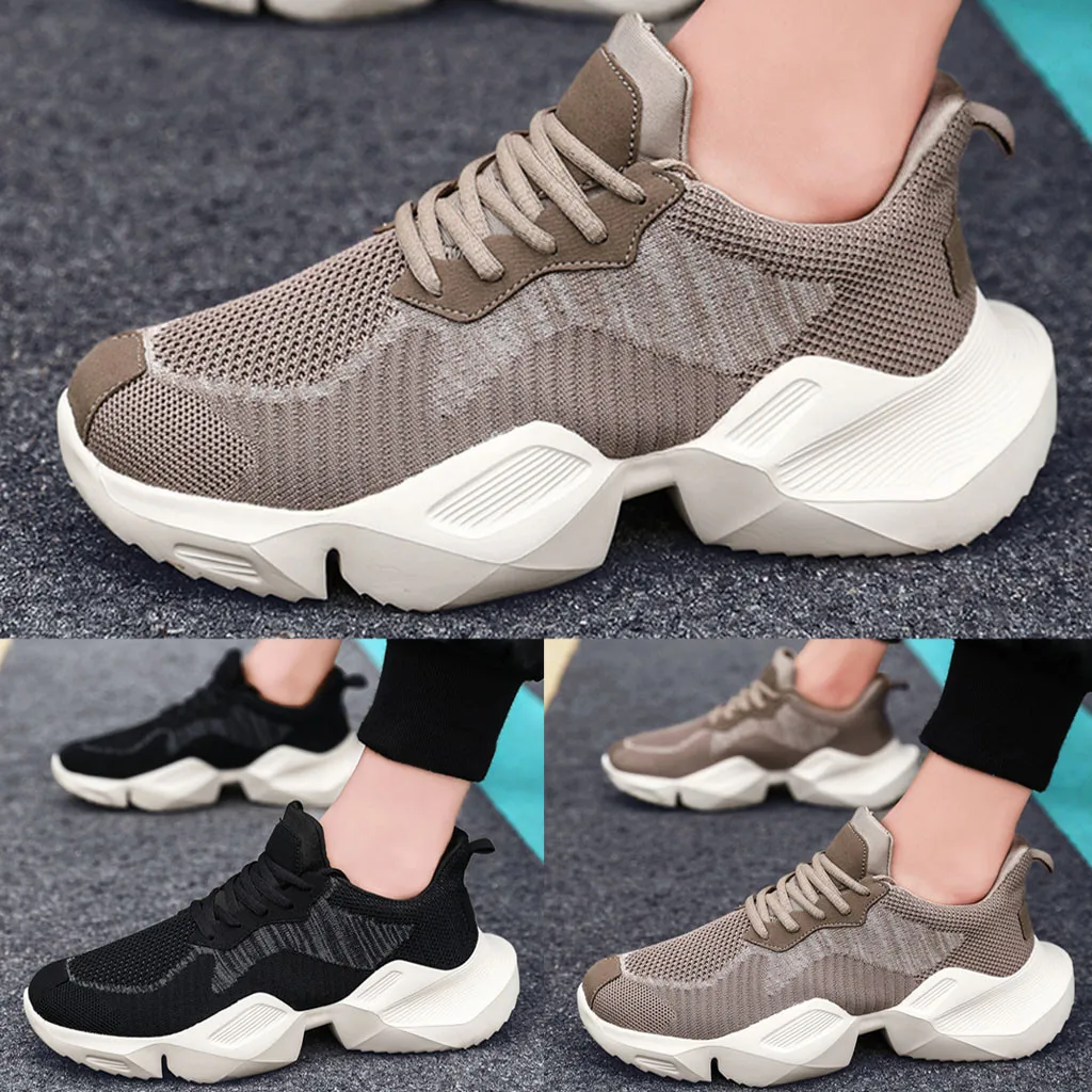 

SAGACE Sneakers Men 2019 New Sports Shoes for male Size Breathable Warm Casual Shoes Men Soft Mesh Student Light Shoes Footwear