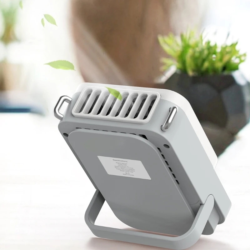 

3 Speed Portable Neck Fan Hand Free Bladeless Hanging Sport Fan Wearable with 2000mAh Battery Personal Fan