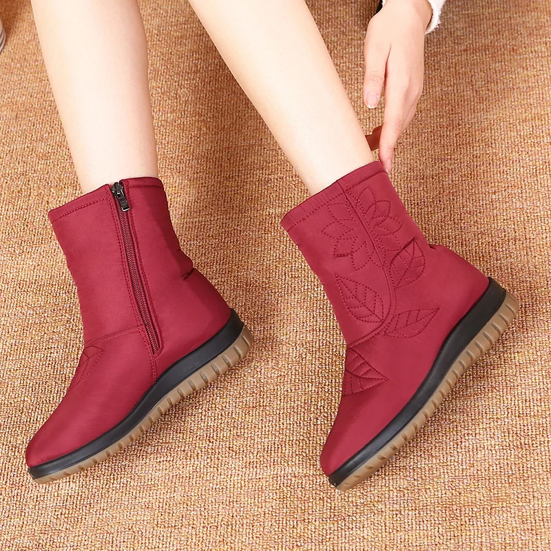 

MVVJKEWomen winter boots women shoes plus Insole high quality snow ankle boots winter boots waterproof shoesE046