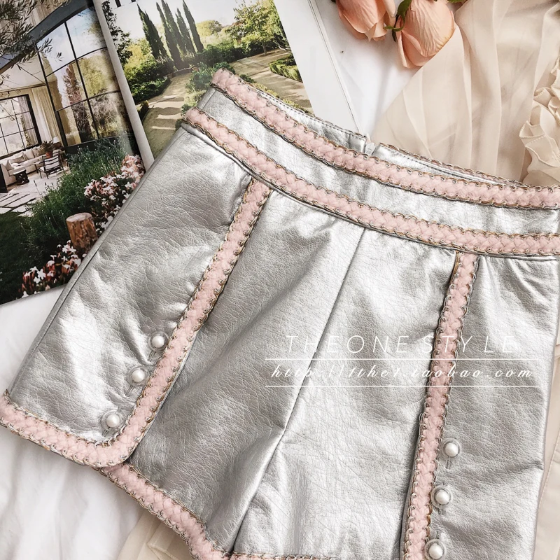 Повседневные женские штаны с высокой талией и широкими штанинами шорты