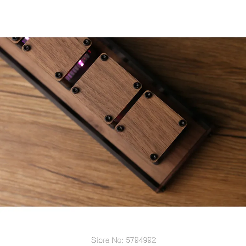 RGB псевдо светящиеся трубчатые часы DIY kit светодиодный рабочий стол креативное