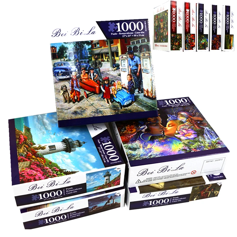 Можно на заказ головоломки 1000 шт. деревянные сборки изображения игрушки для