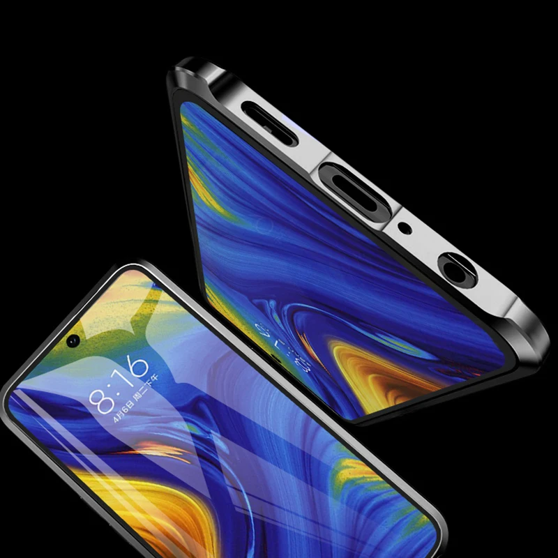 Двухсторонняя, для стекла металлический магнитный чехол для samsung Galaxy Note 10 плюс 360 полная защита Прозрачная крышка для samsung Note10 чехол