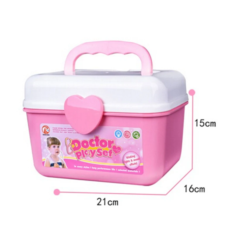 

25 Pcs/Set Kids Play Doctor Game Toys Set Children Cosplay Doctors Vocal Light Stethoscope Toy Simulation Medical Equipment
