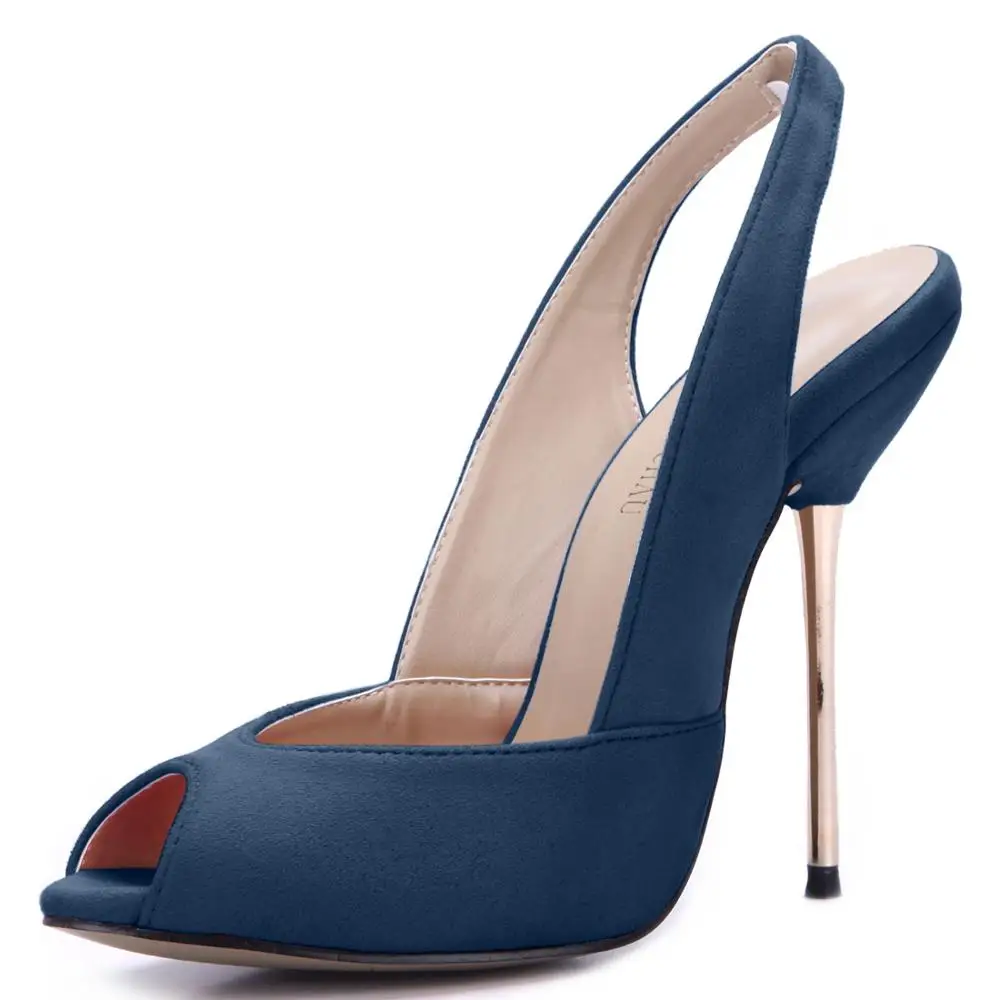 Пикантные вечерние открытый носок с ремешком на пятке каблуке-шпильке На