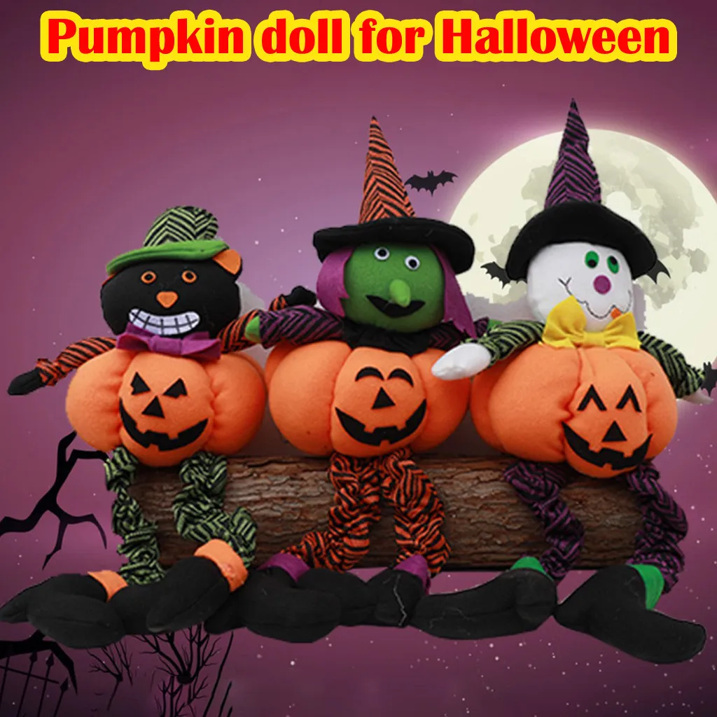 Страшная Ночная ведьма плюшевая игрушка Тыквенные куклы украшение для Хэллоуина