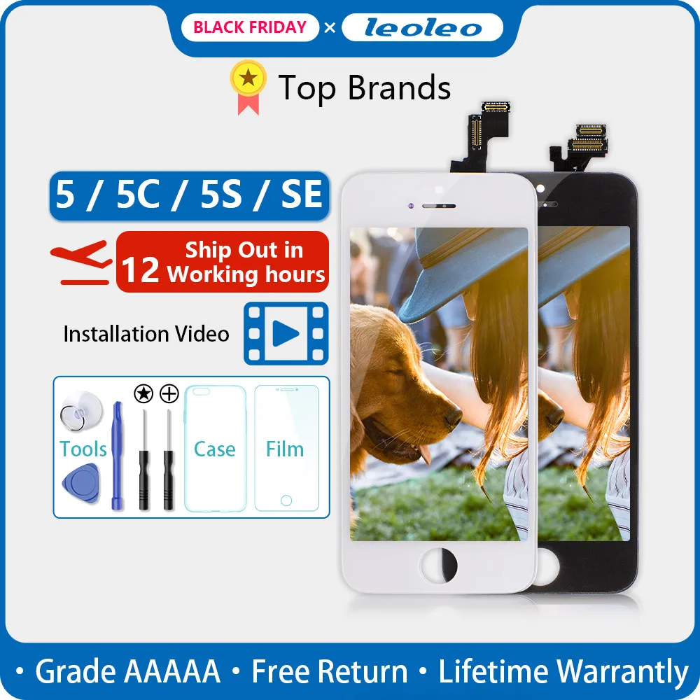 Leoleo AAAAA качественный ЖК дисплей для iPhone 4 4G мобильный телефон LCDs экран 4S 4GS 3 5