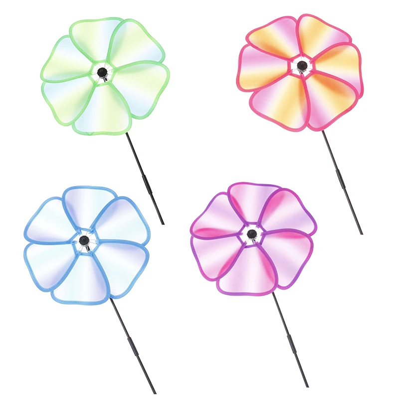 

1PC Colorful Flower Garden Yard Party Camping Windmill Wind Spinner Outdoor Garden Kids Toys Random Color