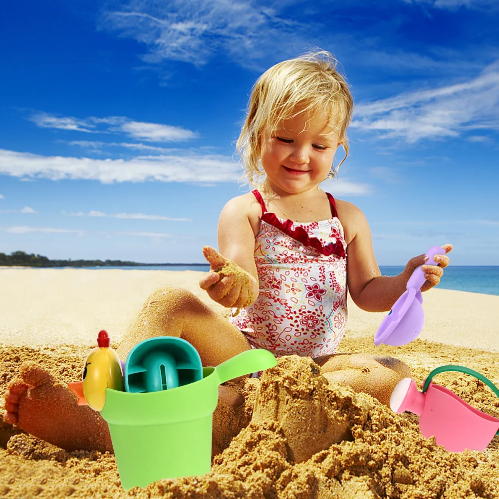 

4pcs/ Set Baby Bathing Funny Water Beach Sand Bucket Set Kid