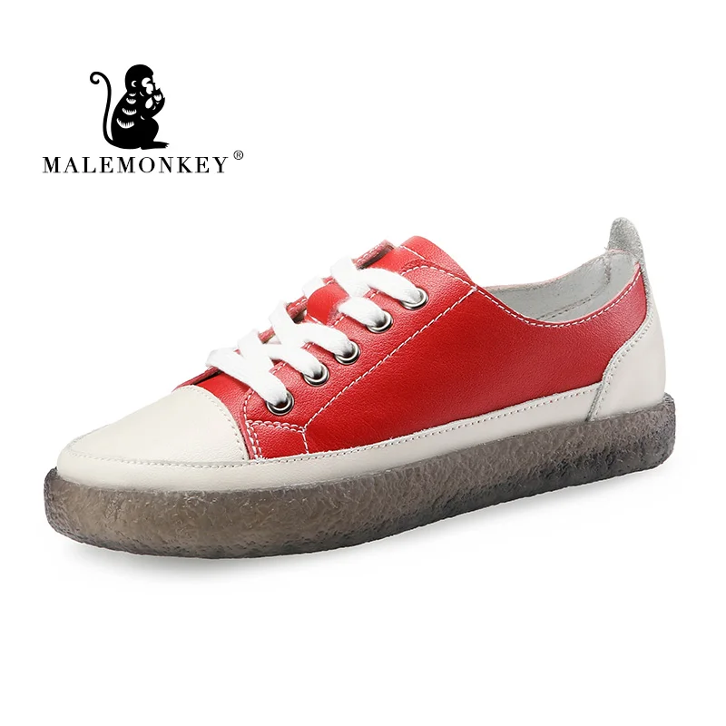 MALEMONKEY/новые женские спортивные Нескользящие туфли из натуральной кожи
